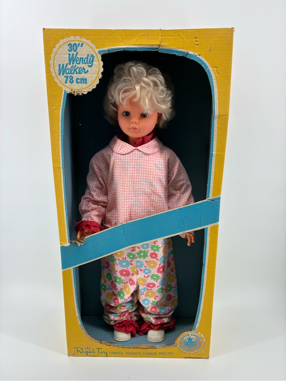 HUGE Wendy Walker 30" Kids Doll in Pink Outfit - Vintage Regal Toy
